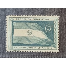 ARGENTINA VIÑETA 1912 GJ 1 PRO FLOTILLA DE AVIACION MILITAR MINT